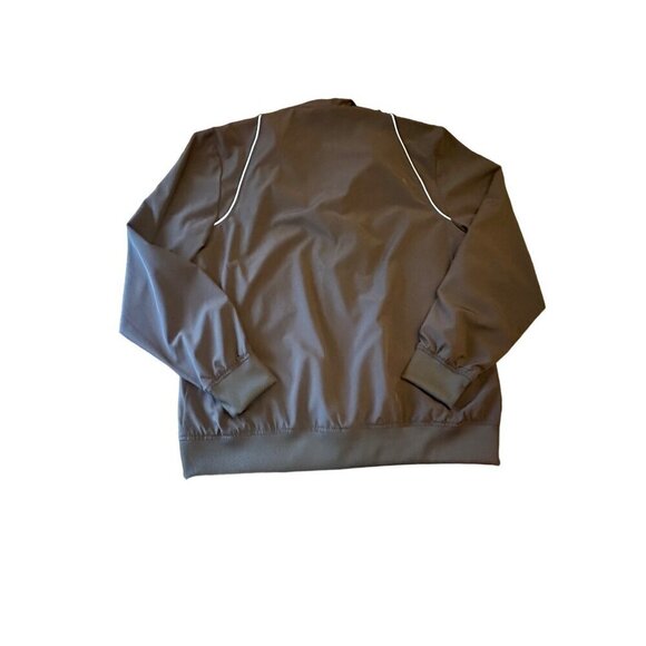 Short Par 4 Black Zip Front Golf Jacket Zip Close Pocket Windbreaker Size Large - Picture 4 of 6